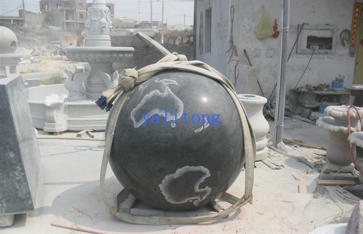 Globe made out of stones