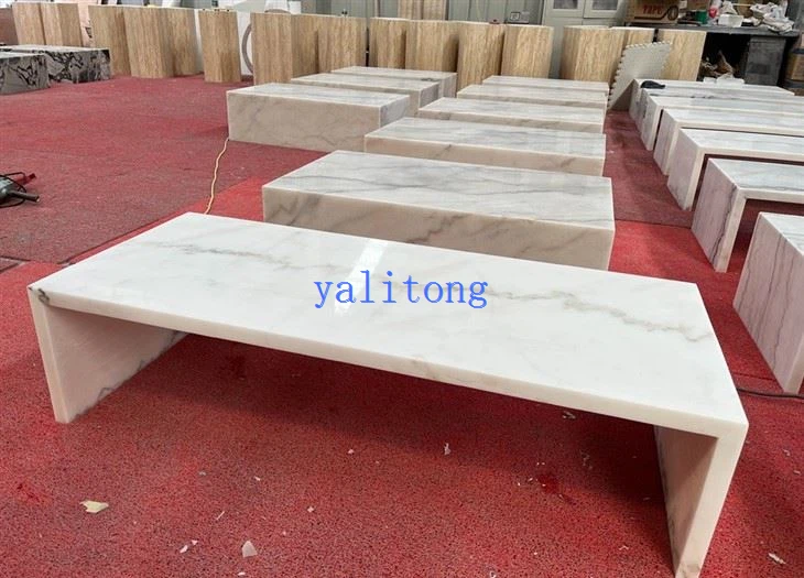 marble waterfall coffee table