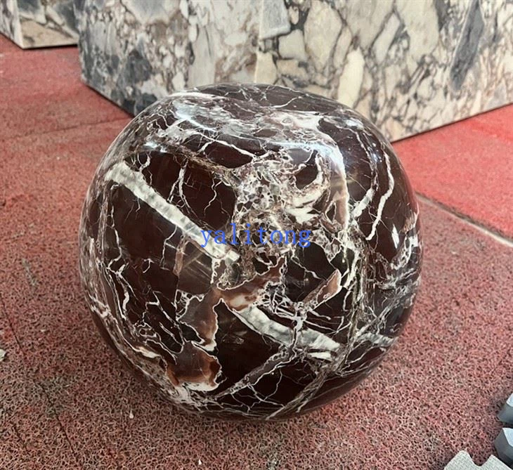 Pevná bloková základna Rosso Levanto Marble Sphere