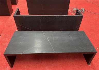 Černý mramorový konferenční stolek Nero Marquina