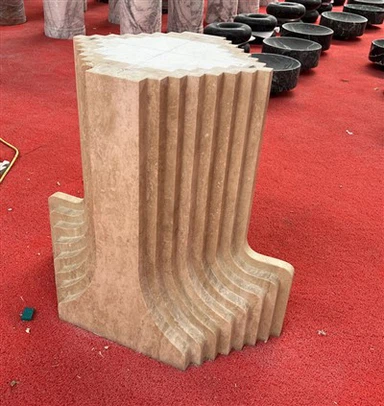 Vintage travertinový konferenční stolek