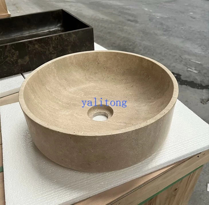 travertine wash basin
