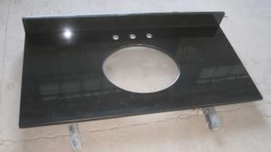 Dřez Undermount Single absolutní černé žuly koupelnové desky