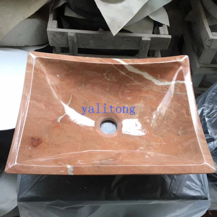 Rosso Alicante Marble Sinks Design