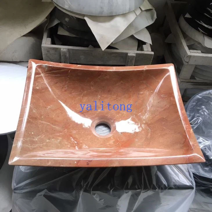 Rosso Alicante Marble Sinks Design