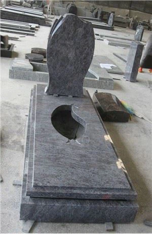 Bahamský modrý žulový náhrobek