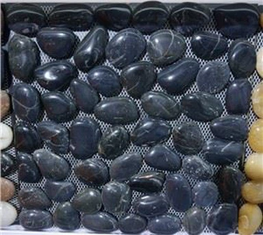 Mozaikové dlaždice Oblázková černá