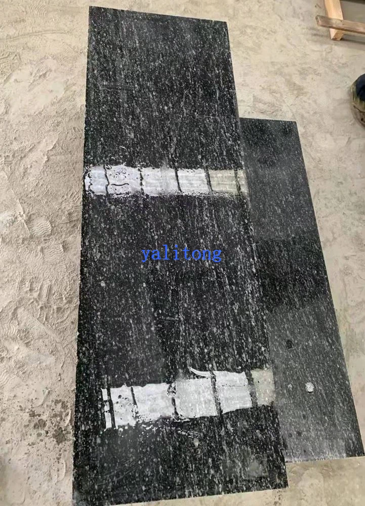 Čínské sněhové noční žulové dlaždice leštěné černé